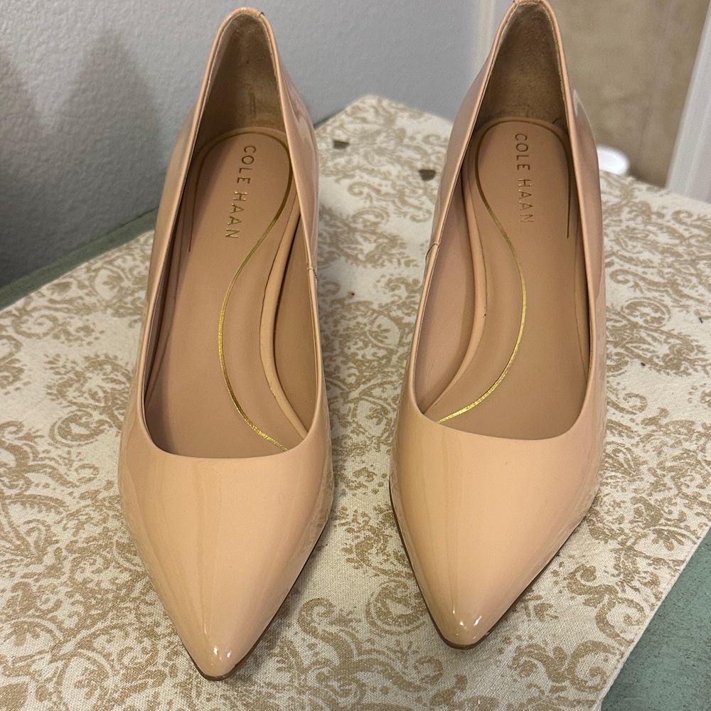 Cole Haan Women's Nude Patent Heels